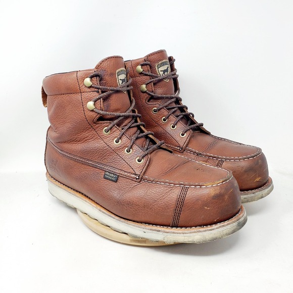 Red Wing Irish Setter Boots Mens 12 E2 WIDE Wingshooter ST Wedge Moc Toe Shoes main image 14